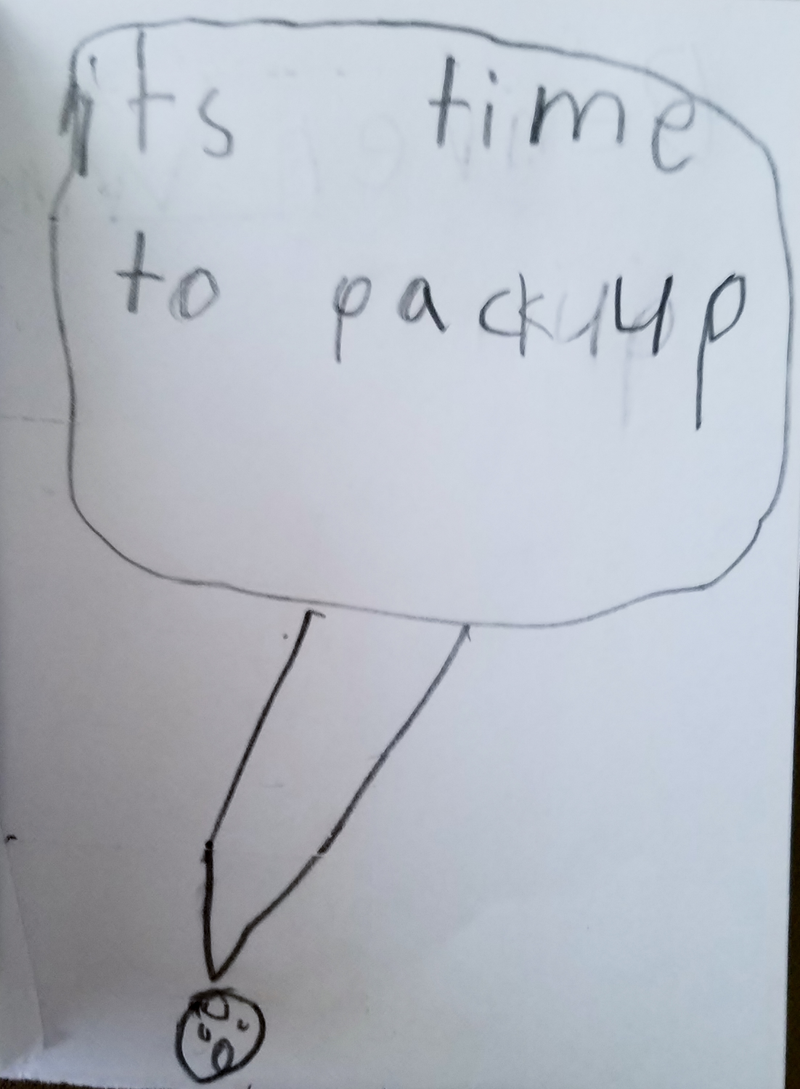 “It’s time to pack up.”
